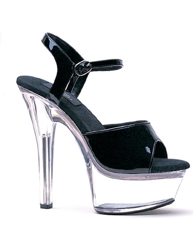 Juliet - 6 Inch Sandal with Clear Bottom